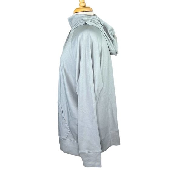 Universal Standard Women’s Funnel Neck Gray Hoodie Medium = 18-20 - Picture 7 of 13